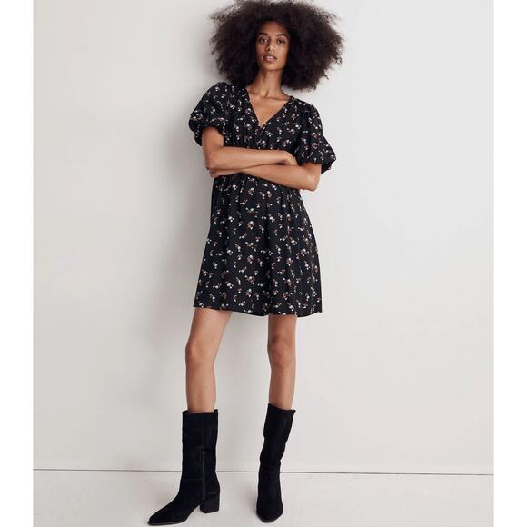 Madewell Dresses & Skirts - Madewell Floral Mini Dress XS Sophia Woodland Floral